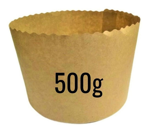 100 Forma De Papel Kraft Para Assar Panetone De 500g 