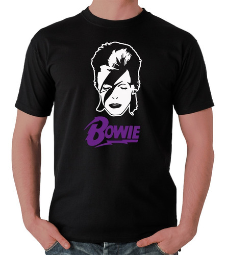 Playera David Bowie Cara Rayo Hombre