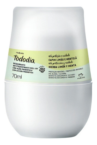 Desodorante Roll-on Hierba Limón Y Menta 70 Ml, Natura