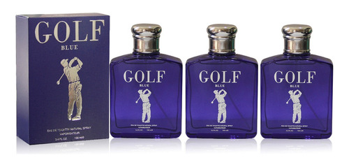Perfume Hombre Golf Blue X 3