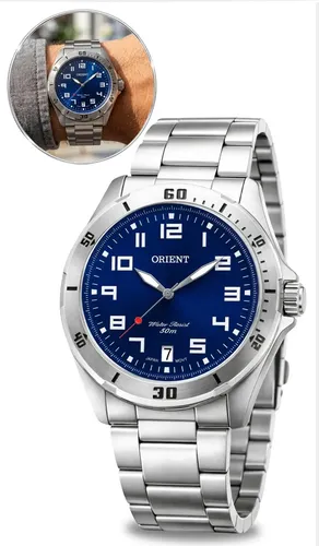 Relogio Orient Masculino Analogico Prateado Mbss1155a D2sx