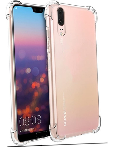 Carcasa Forro Funda Para Huawei P20 Reforzada Transparente