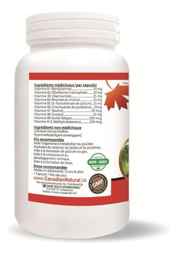 Nutridom Complejo Vitamina B 200 Mg 120 Tabletas Veganas