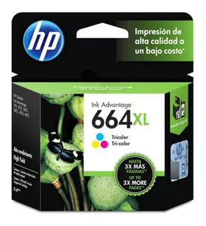 Cartucho Hp 664xl Tricolor Original