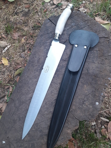 Cuchillo De Cintura . El Picaso 30cm. Ciervo Y Alpaca. 