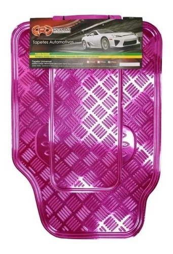 Tapete Carro Laminado 5pç Cor Rosa+brinde Puma Gtb