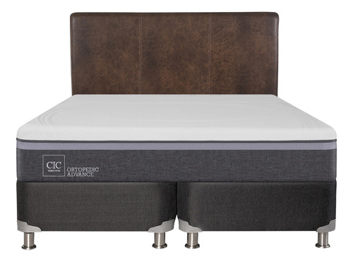 Box Spring Ortopedic Advance 2 Plazas + Respaldo Baker