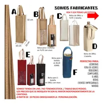 Comprar Bolsas Para Botellas Cotillones Yute Bodas Recuerdos Telas
