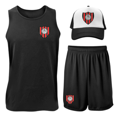 Conjunto Deportivo Musculosa + Short + Gorra - Chacarita