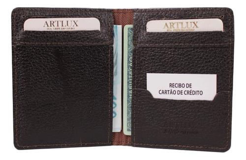 Carteira Masculina / Feminina Couro 100% Legítimo Antifurto