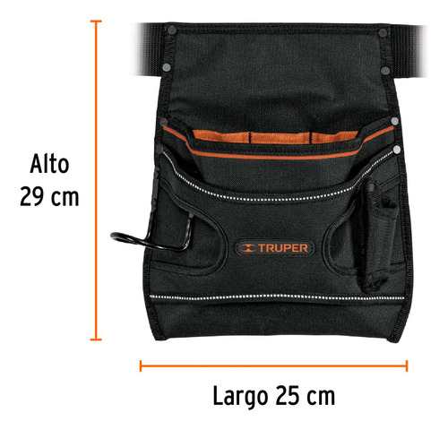 Porta Herramientas De Poliéster 7 Compartimentos Truper