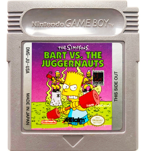The Simpsons: Bart Vs The Juggernauts - Nintendo Game Boy