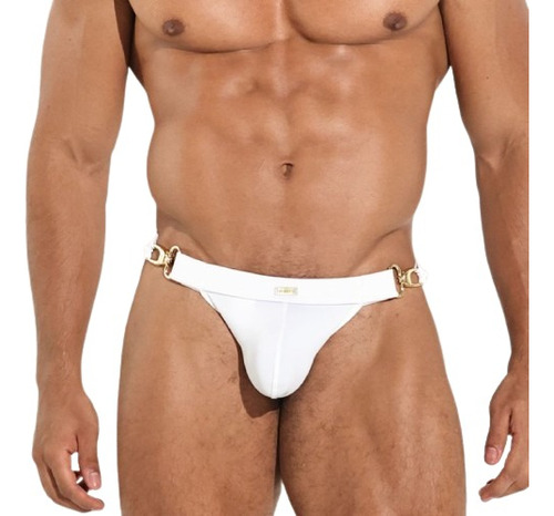 Luxe Sport Bikini Bañador Hombre Blanco Lycra Blokes