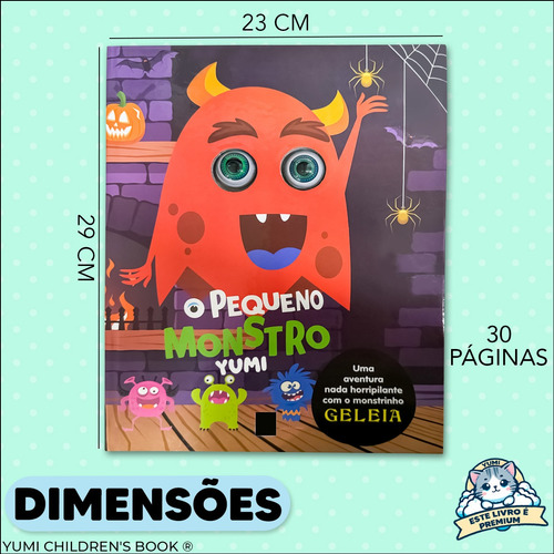 Livro Grande : O Pequeno Monstrinho | Uma Aventura Nada Horripilante Com O Monstrinho Geleia - Capa Dura E Animações Para Crianças