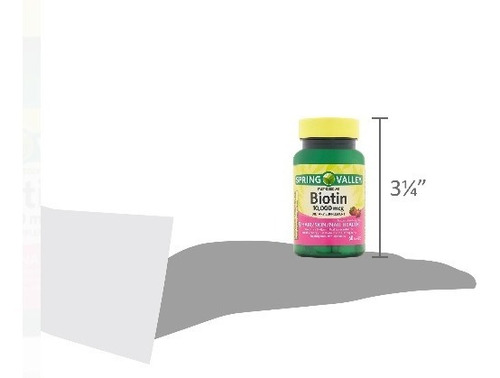 Biotina, 10000 mcg Spring Valley®, 60 comprimidos de disolución rápida