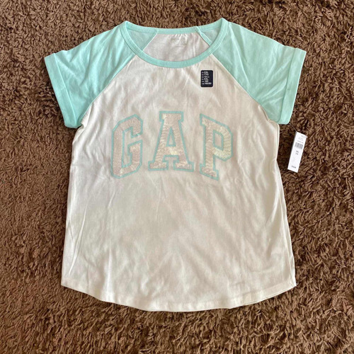 Polera Gap Glitter Niñas Talla Xxl Original Nueva