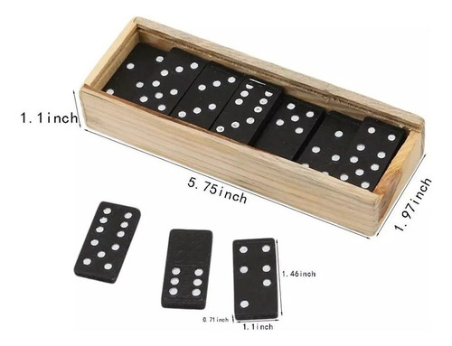 Juego De Mesa Domino De Madera Adultos, Adolescentes Y Niños