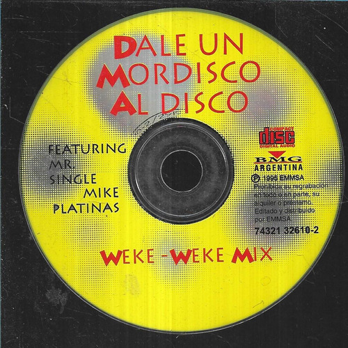 Compilado Album Dale Un Mordisco Al Disco Cd S/portada