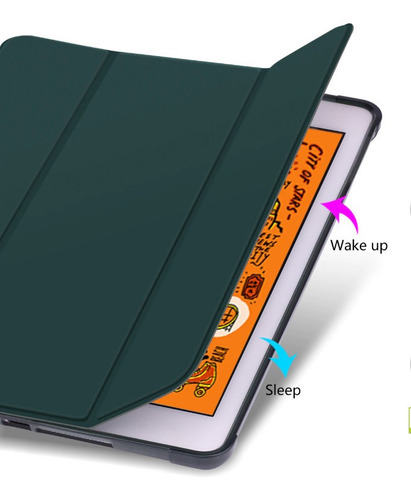 Capa Smartcase Apple New iPad 10.2 C/ Suporte P Pencil Verde