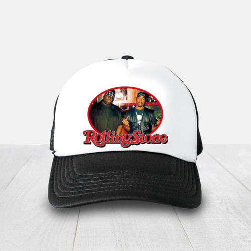 Gorra Tupac Y Biggie Negro Con Blanco