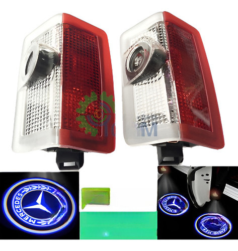 2 X Cree Led Puerta Láser Cortesía Logo Luces Mercedes Clase