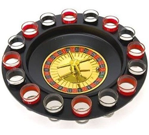 Ruleta De Tragos Casino - Juego Con 2 Bolas Y 16 Vasos