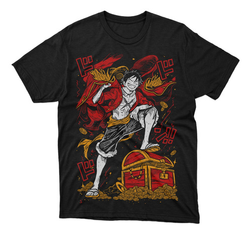 Polera Anime One Piece Serigrafía Luffy