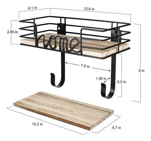 Soporte De Pared Para Tabla De Planchar Y Cesto