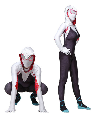 Cosplay Spiderman Gwen Stacy Traje De Chicas Disfraz Niñas