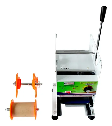 Selladora Vasos Manual Sencilla Para Negocio + Rollo Frutas