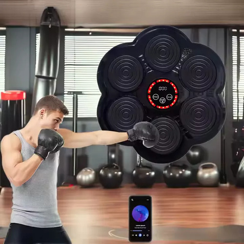 Maquina Pro De Boxeo Musical Bluetooth Musica Usb Guantes