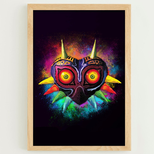 Cuadro The Legend Of Zelda Majoras Mask Madera Vidrio Z61