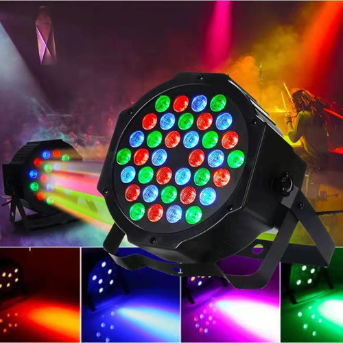 Packx2 Proyector Led Rgb Luces Dj Luz Fiesta Dmx Disco 36led