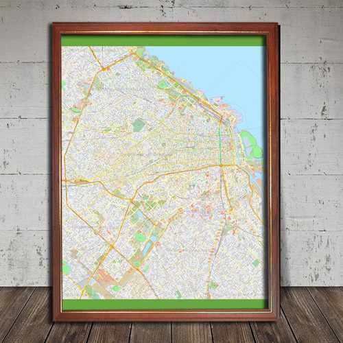 Mapa Ciudad De Buenos Aires Calles Actual En Cuadro