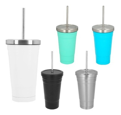 Vaso De Acero Inoxidable Con Doble Pared  De 500ml