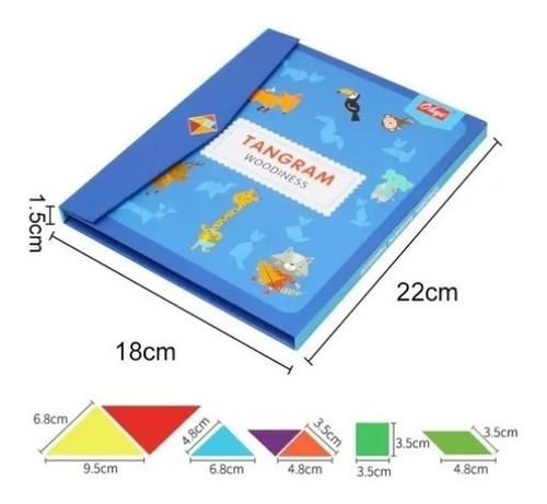 Tangrama Magnetico. Rompecabeza Montessori