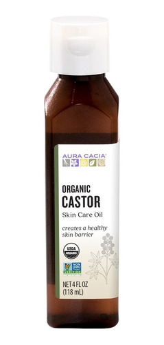 Aceite De Castor Orgánico Aura Cacia 118ml Se