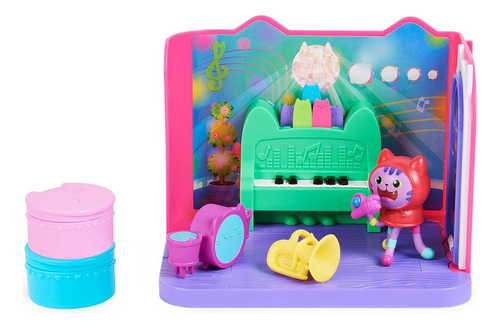 Gabbys Dollhouse Cuarto De Dj Música Con 7 Piezas