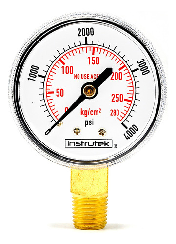 Manómetro Oxígeno Industrial/oxicorte 4000 Psi Y 280 Kg/cm2