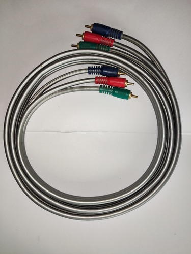 Imagen 1 de 4 de Cable Video Componente Rca 1,8m, Primera Calidad