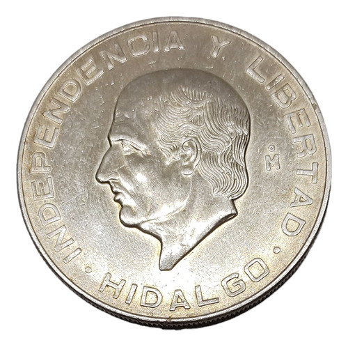Moneda 10 Pesos Miguel Hidalgo Plata Ley 900 Año 1956
