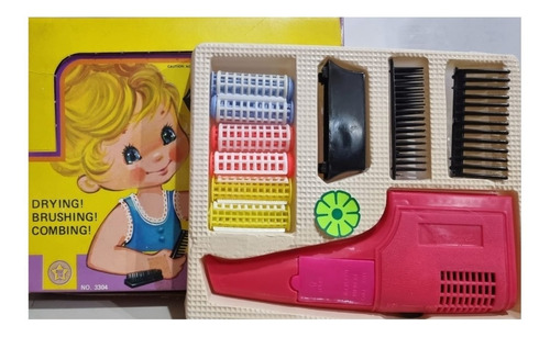 Juego Retro Hair Styling Set Secado Cepillado Peinado Jretro