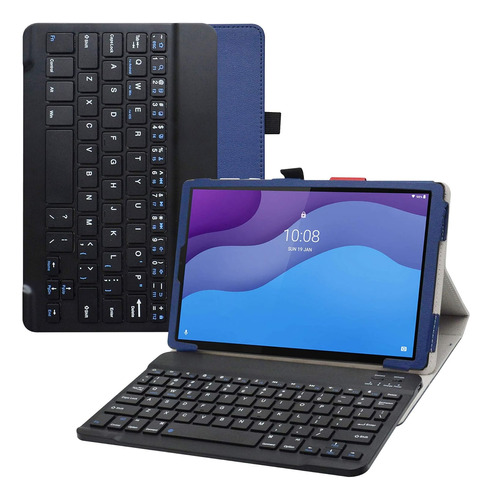 Funda + Teclado Para Lenovo Tab M10 Hd 10.1 (2nd Gen) Azul