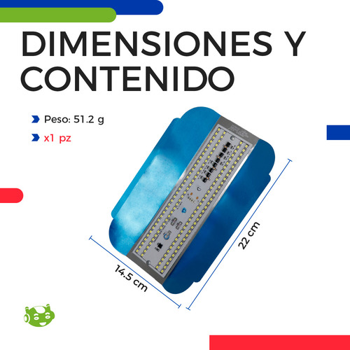 Lámpara Luminaria Slim Company Reflector De Luz Led Color Blanco Frío 6500k Con Conector E27 Tipo Gavilán De Repuesto 22 Cm 100w