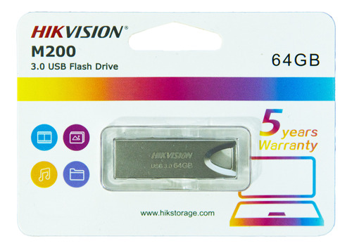 Pendrive Hikvision M200 Usb 3.0 64gb Metal