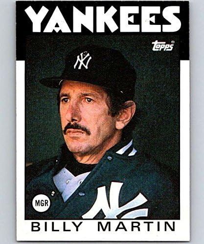 1986 Topps Baseball 651 Billy Martin New York Yankees Mg Tar