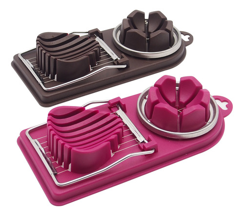 Egg Slicer 2 En 1, Multifunción, Sección Cortadora De Huevos
