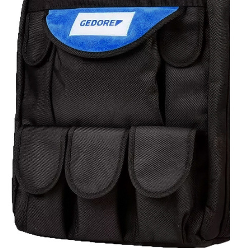 Mochila Para Ferramentas Soft Wt 1056 12 Gedore 091050 Preta Cor Preto
