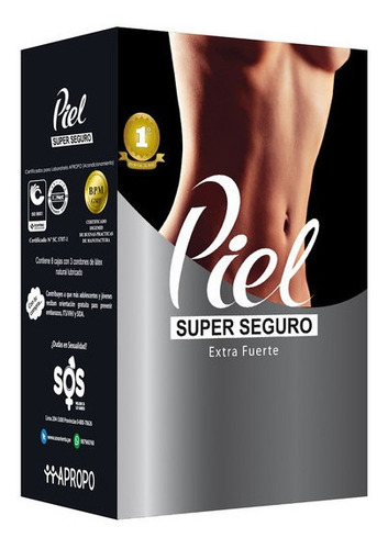 Imagen 1 de 1 de Condones Piel Super Seguro Disp 8x3