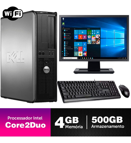 Computador Usado Dell Optiplex Int C2duo 4gb Ddr3 500gb M19w